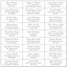 Aufkleber für das Etikett für die Visitenkarte ein