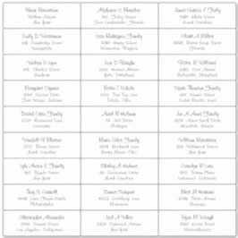 Aufkleber für das Etikett für die Visitenkarte ein