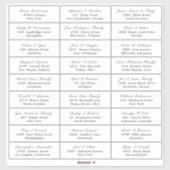 Aufkleber für das Etikett für die Visitenkarte ein (Blatt)