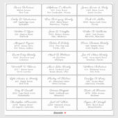 Aufkleber für das Etikett für die Visitenkarte ein (Blatt)