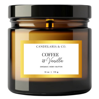 Aufkleber für das Etikett "Gold & White Skincare"