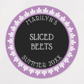 Aufkleber für das Etikett "Lavendel", "Schwarz" un (Design 2)