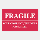 Aufkleber für das Etikett mit Fragile (Vorderseite)