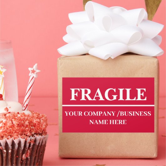 Aufkleber für das Etikett mit Fragile (Party)