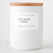 Aufkleber für das Etikett "Natural Candle White Pr (Vorderseite)