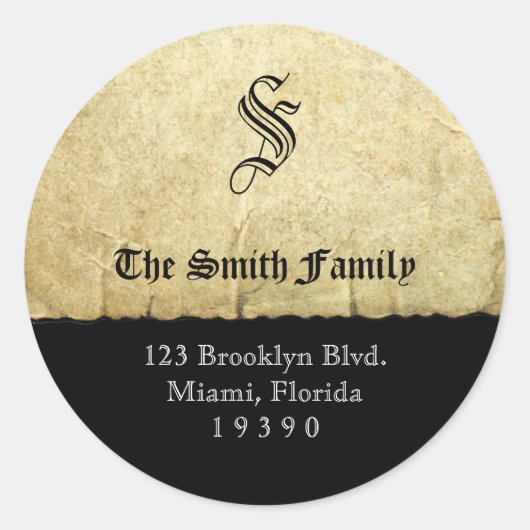 Aufkleber für das Etikett "Pirate Doctrine Address (Vorderseite)