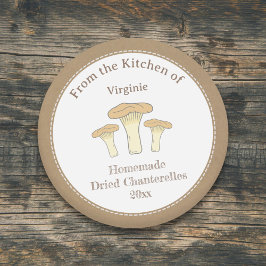 Aufkleber für das Etikett Rustikal, getrocknet