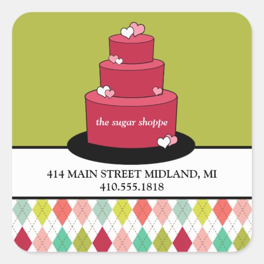 Aufkleber für das Etikett von Backwaren (Vorderseite)