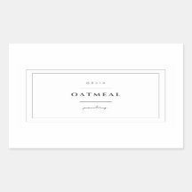 Aufkleber für das Etikett von Haferflocken