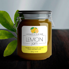 Aufkleber für das Etikett von Lemon-Marmelade