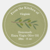 Aufkleber für das Etikett von Olivenöl (Vorderseite)