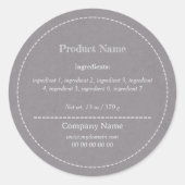 Aufkleber für das Etikett von rustikalen Inhaltsst (Vorderseite)