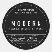 Aufkleber für das Etikett von schwarzen, hausgemac (Vorderseite)