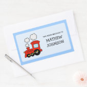 Aufkleber für das Etikett von Spielzeugzügen | Sch (Umschlag)