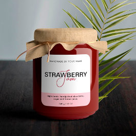 Aufkleber für das Etikett von Strawberry-Marmelade