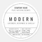 Aufkleber für das Etikett weißer, hausgemachter Ke (Vorderseite)