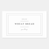 Aufkleber für das Etikett "Weizenbrot" (Vorderseite)