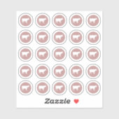 Aufkleber für das Fleisch von Wahlbeeren (Blatt)