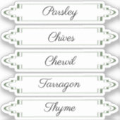 Aufkleber für das französische Kräuteretikett best (Vorderseite)