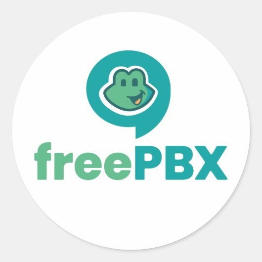 Aufkleber für das FreePBX-Logo (Vorderseite)