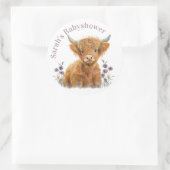 Aufkleber für das Gastgeschenk der Hochkuhflora (Tasche)