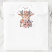 Aufkleber für das Gastgeschenk der Hochkuhflora (Tasche)