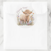 Aufkleber für das Gastgeschenk der Hochkuhflora (Tasche)