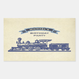 Aufkleber für das Gastgeschenk des Vintagen Kinder