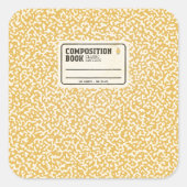 Aufkleber für das gelbe Notebook (Vorderseite)