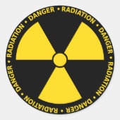 Aufkleber für das Gelbstrahlsymbol (Vorderseite)