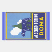 Aufkleber für das Gepäck in Rom (Vorderseite)