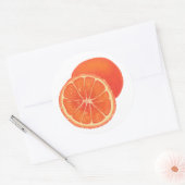 Aufkleber für das gesamte Orangenfrüchtekost (Umschlag)