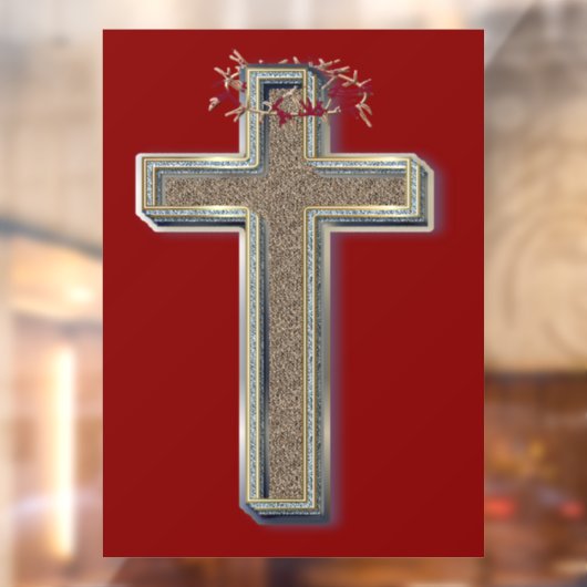 Aufkleber für das Geschäftsfenster mit rotem Hinte (Blatt 2)