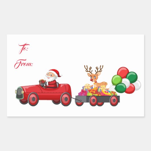 Aufkleber für das Geschenk (Vorderseite)