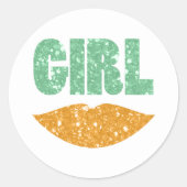 Aufkleber für das Geschlecht am Sankt-Patrick-Tag (Vorderseite)