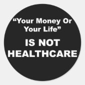 Aufkleber für das Gesundheitswesen (Vorderseite)