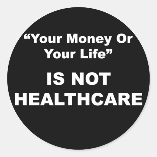 Aufkleber für das Gesundheitswesen (Vorderseite)