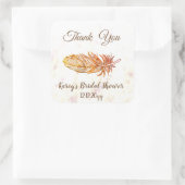 Aufkleber für das Goldene Feather Brautparty (Tasche)