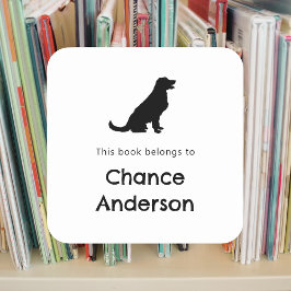 Aufkleber für das Goldene Retriever-Buchzeichen