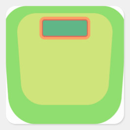 Aufkleber für das grüne Gewicht