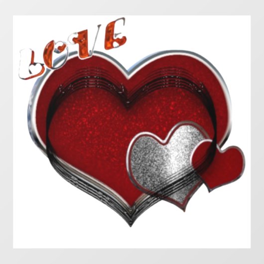 Aufkleber für das Herz (Blatt)