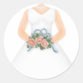 Aufkleber für das Hochzeitskleid (Vorderseite)
