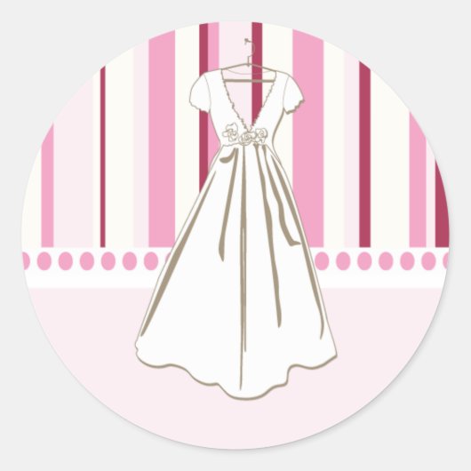 Aufkleber für das Hochzeitskleid-Brautparty (Vorderseite)