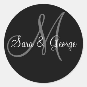 Aufkleber für das Hochzeitstich