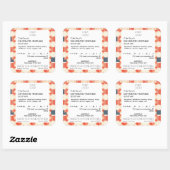 Aufkleber für das Hütte-Lebensmitteletikett (Blatt)