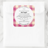 Aufkleber für das Hütte-Lebensmitteletikett (Tasche)