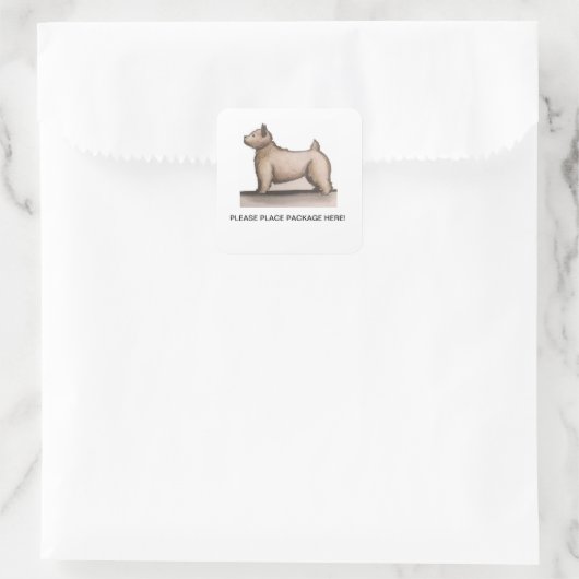 Aufkleber für das Informationspaket (Tasche)