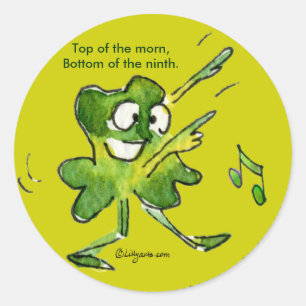 Aufkleber für das irische Morn-Kleeblatt