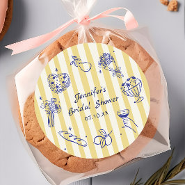 Aufkleber für das italienische Brautparty