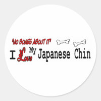 Aufkleber für das japanische Kinn (I-Liebe)